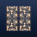 وکتور پس زمینه طراحی موج و نت های موسیقی