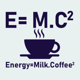 دانلود نقل قول قهوه انرژی شیر قهوه تایپوگرافی چاپ تی شرت وکتور رایگان