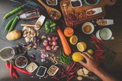دانلود عکس گیاهان غذای سالم ادویه جات برای استفاده به عنوان مواد آشپزی در