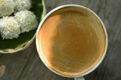 دانلود عکس قهوه داغ آمریکایی دسر قهوه تایلندی دسر تایلندی