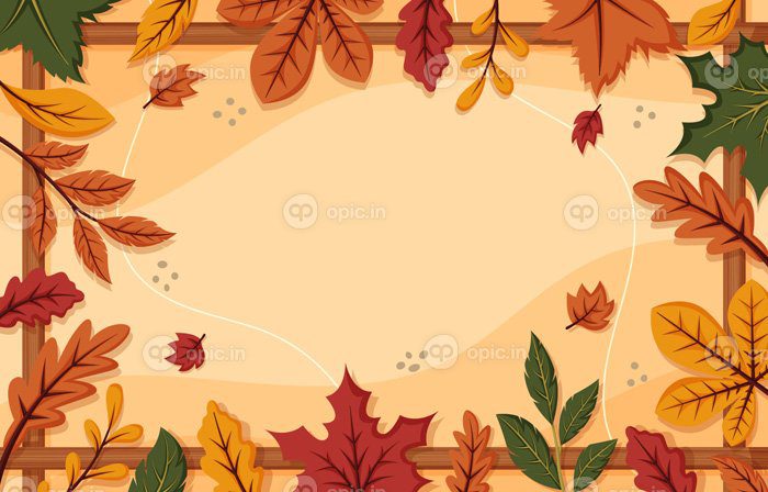 دانلود پس زمینه حاشیه گل پاییز طبیعت