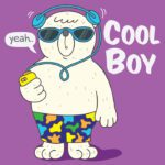 دانلود وکتور تخم مرغ همزده با دست زرده کشیده شده به سبک ابله