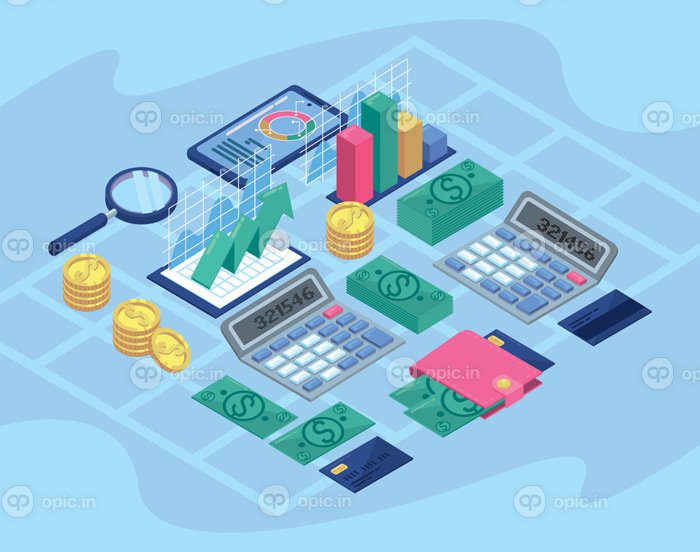 دانلود آیکون هشت آیکون مدیریت بودجه