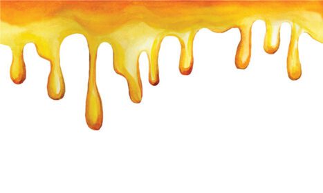 دانلود قطره های بدون درز حاشیه نقاشی آبرنگ عسلی زرد