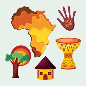دانلود آیکون پنج آیکون فرهنگ آفریقا