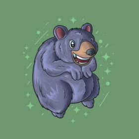 دانلود وکتور تصویرسازی شخصیت خرس ناز