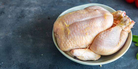 دانلود عکس گوشت مرغ خام مرغ گوشتی کامل غذای تازه سالم