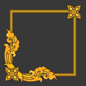 دانلود الگوی تایلند گل kawaii doodle وکتور کارتونی تخت