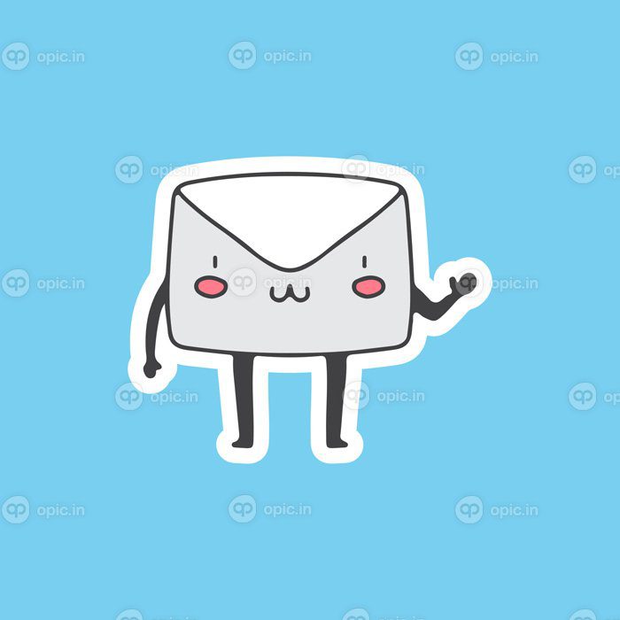دانلود تصویر ابله کارتونی پاکت زیبا برای تی شرت