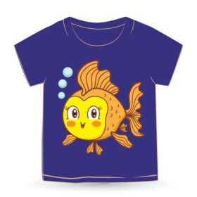 دانلود کارتون ماهی قرمز زیبا برای تی شرت