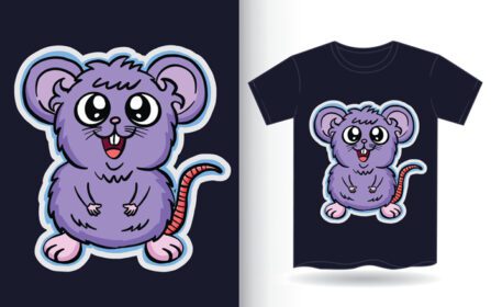 دانلود کارتون موش های کوچولو با دست زیبا برای تی شرت
