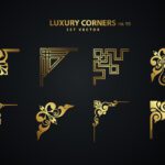 دانلود برچسب های خوشنویسی سبک یکپارچهسازی با سیستمعامل Time Time. عناصر طراحی تایپوگرافی set