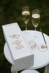 دانلود عکس عینک عروسی برای شراب و شامپاین