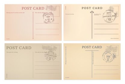 دانلود قالب های تمبر کارت پستال کارت پستال قدیمی