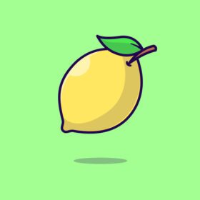 دانلود آیکون لیمو میوه کارتونی تصویر آیکون