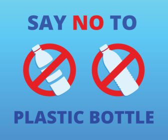 نماد دانلود بدون بطری پلاستیکی علامت هشدار بدون آیکون بطری پلاستیکی