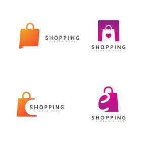 دانلود آیکون فروشگاه آنلاین آرم وکتور قالب طراحی لوگو فروشگاه