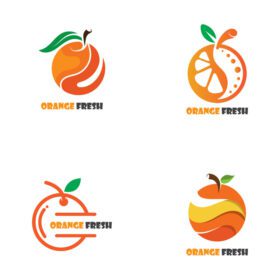 دانلود آیکون نارنجی تازه لوگوی خلاقانه طرح آیکون تصویر
