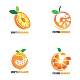 دانلود آیکون نارنجی تازه لوگوی خلاقانه طرح آیکون تصویر