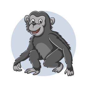 دانلود آیکون اورانگوتان بچه ها نقاشی آیکون کارتونی میمون طلسم وکتور