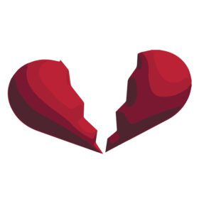 دانلود آیکون قلب قرمز واقع گرایانه طرح سه بعدی نماد قلب نماد عشق