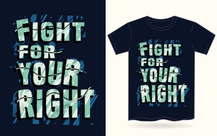 دانلود مبارزه برای تایپوگرافی مناسب برای تی شرت eps