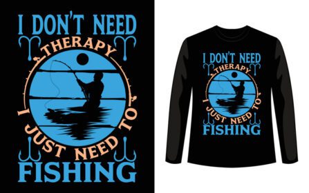 دانلود وکتور طرح تی شرت ماهیگیری پوستر مد روز