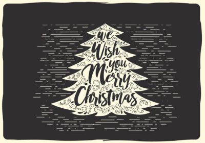 دانلود رایگان تایپوگرافی وکتور کریسمس طراحی شده برای برچسب پوستر کارت تبریک سند وب و سایر سطوح تزئینی