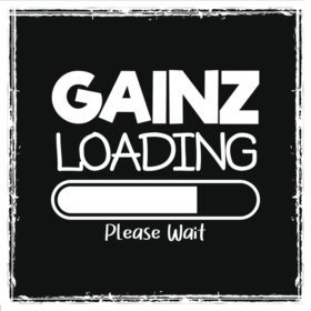 دانلود gainz loading لطفا منتظر بمانید تی شرت تمرین ورزشی