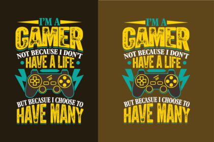 دانلود طرح تی شرت رنگارنگ بازی برای گیمر یا عاشق بازی