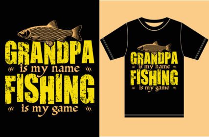 دانلود تی شرت بابابزرگ ماهیگیری بازی پدر بزرگ است