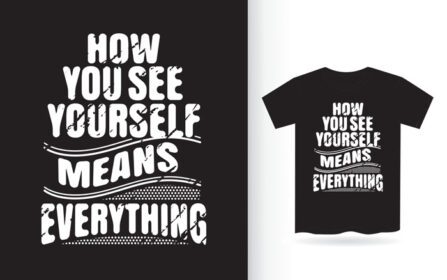 دانلود طرح نقل قول تایپوگرافی الهام بخش برای چاپ تی شرت