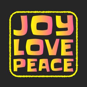 دانلود طرح تی شرت تایپوگرافی شادی عشق صلح