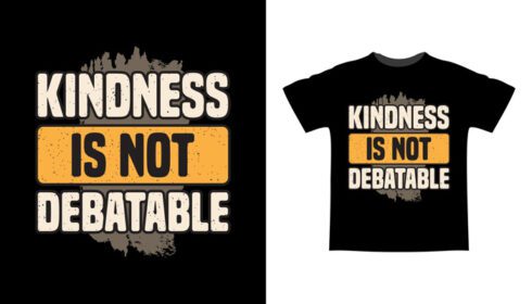 دانلود مهربانی طرح تی شرت تایپوگرافی قابل بحث نیست