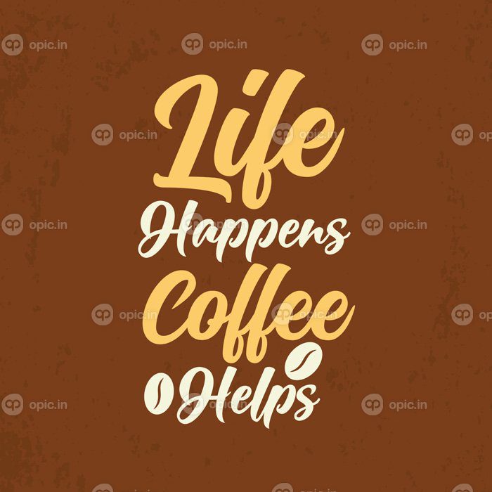 دانلود زندگی اتفاق می افتد قهوه به تایپوگرافی قهوه کمک می کند تی شرت رنگارنگ