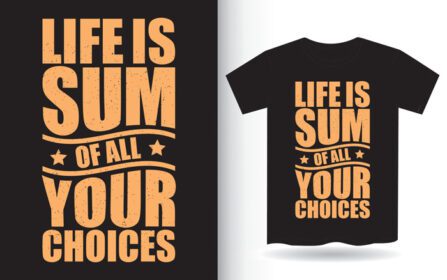 زندگی دانلود مجموع تمام انتخاب های شما طراحی حروف برای تی شرت است