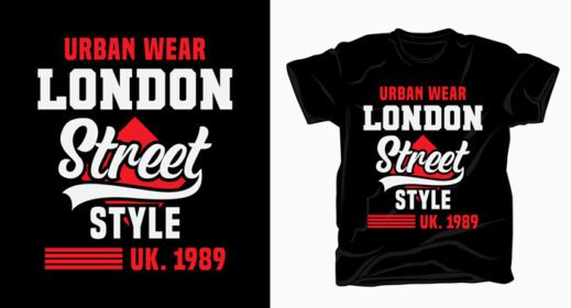 دانلود تایپوگرافی استایل خیابانی لندن برای طراحی تی شرت