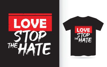 دانلود طرح عشق استاپ حروف متنفر برای تی شرت
