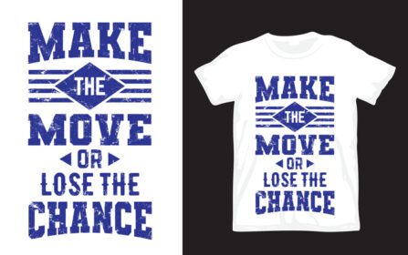 دانلود حرکت یا از دست دادن شانس طرح حروف برای تی شرت