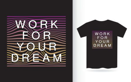 دانلود طرح شعار تایپوگرافی انگیزشی مدرن برای تی شرت