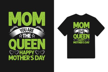 دانلود مادر شما ملکه هستید مبارک مادران روز تایپوگرافی مادران