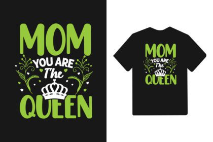 دانلود طرح تی شرت مادر تو تایپوگرافی ملکه مادر تو هستی