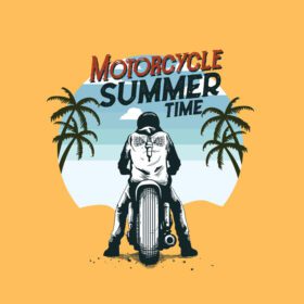 دانلود تصویر موتور سیکلت برای طرح تی شرت