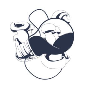 دانلود اثر هنری تصویرسازی مرکب لامپ قارچ