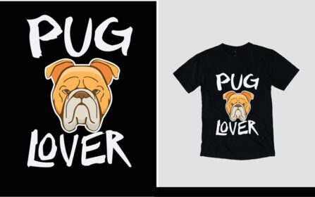 دانلود طرح جدید تی شرت عاشق پاگ و سگ