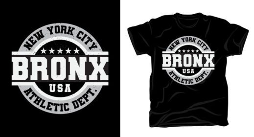 دانلود تایپوگرافی برانکس شهر نیویورک برای طرح تی شرت