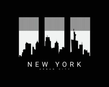 دانلود تایپوگرافی تصویرسازی شهر نیویورک مناسب برای تی شرت