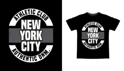دانلود طرح تی شرت تایپوگرافی شهر نیویورک