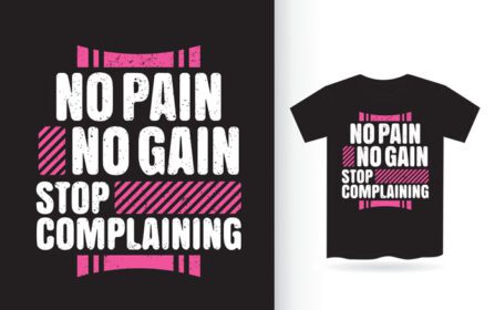 دانلود تی شرت شعاری تایپوگرافی بدون درد