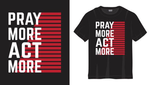 دانلود طرح حروف دعا بیشتر عمل بیشتر برای تی شرت